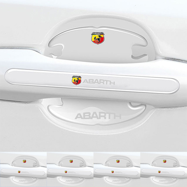 Chránič kľučky dverí z uhlíkových vlákien + protikolízny pásik (8 kusov / sada)