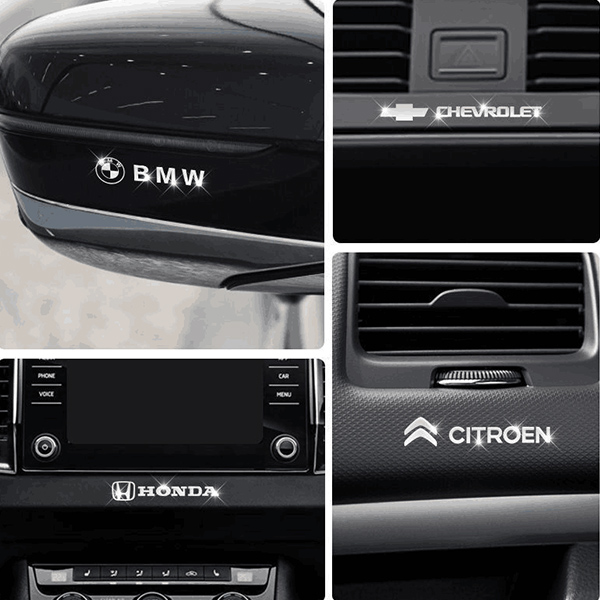 (10 kusy) 🔥3D kovové dekoratívne nálepky do auta