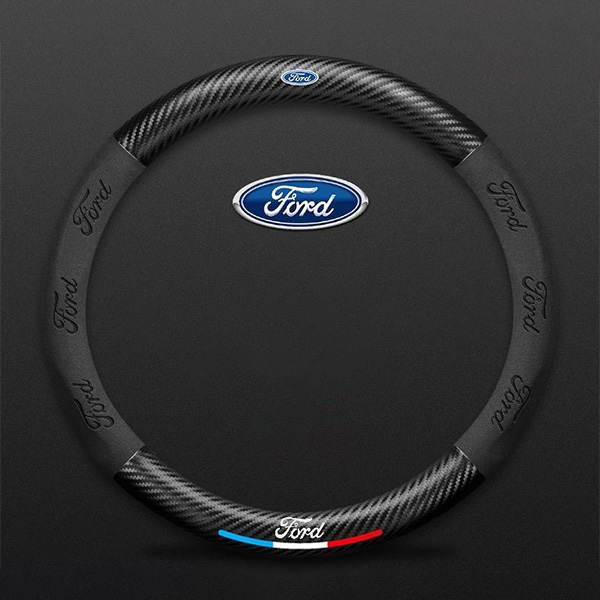 Poťah na volant z uhlíkových vlákien z semišu