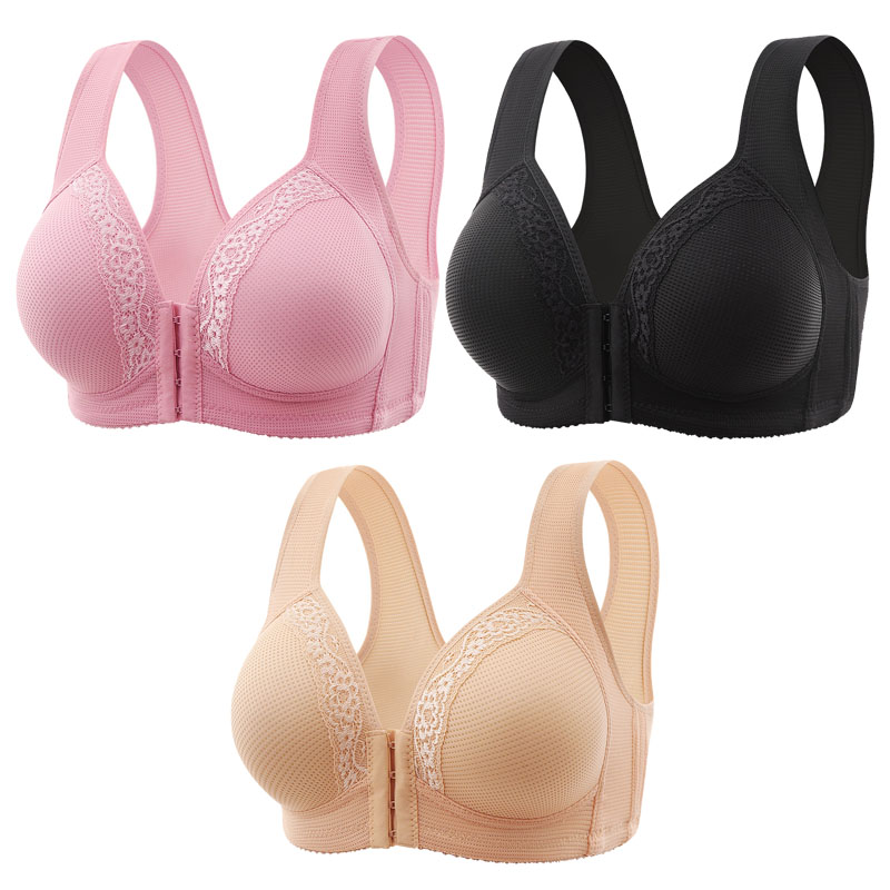 (3 vnt ) Lengva ir patogi priekinė liemenėlė su mygtukais