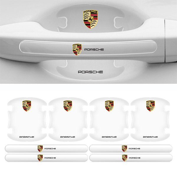 Chrániče kľučiek dverí auta z uhlíkových vlákien (8 kusov/sada)