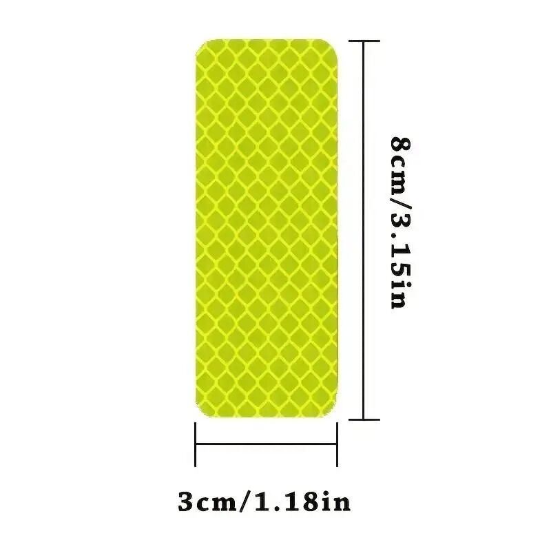 (20 kusy) Reflexné nálepky na náboje kolies auta, protikolízne pásy na pneumatiky, kreatívne nálepky na motocykle a bicykle