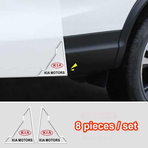 (8 kusy/1 sada) Nálepka proti kolízii na rohové dvere auta