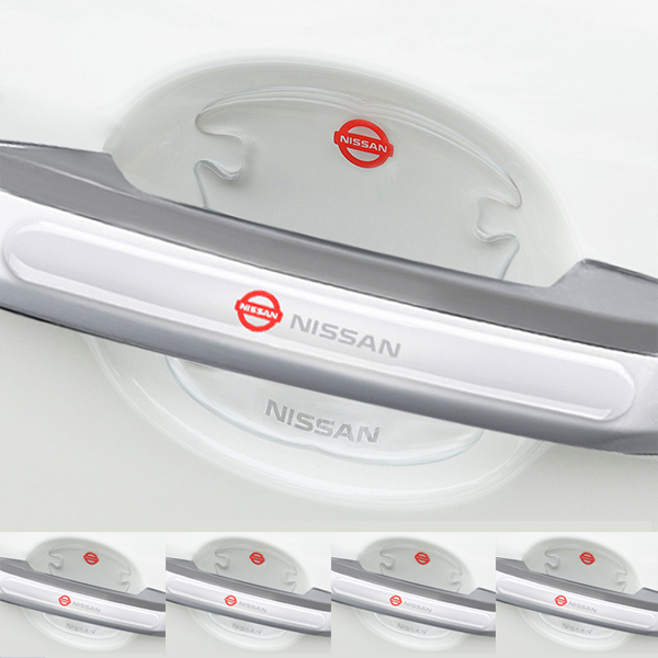 Chránič kľučky dverí z uhlíkových vlákien + protikolízny pásik (8 kusov / sada)