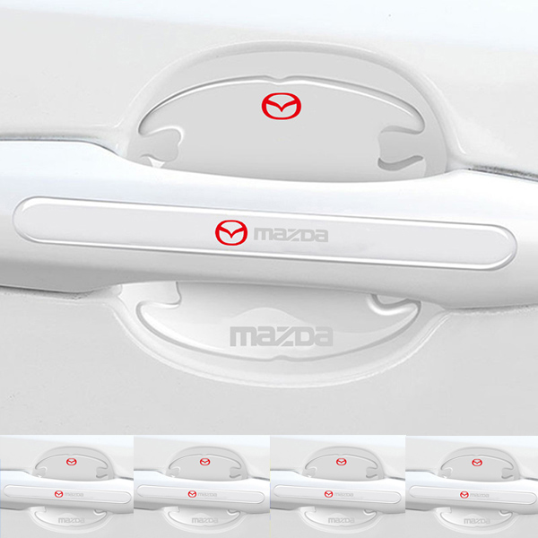 Chránič kľučky dverí z uhlíkových vlákien + protikolízny pásik (8 kusov / sada)