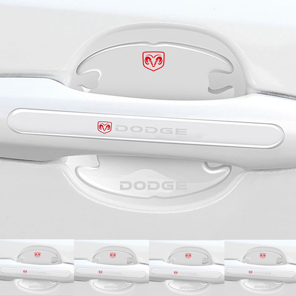 Chránič kľučky dverí z uhlíkových vlákien + protikolízny pásik (8 kusov / sada)