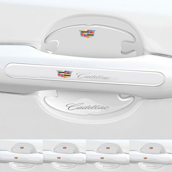 Chránič kľučky dverí z uhlíkových vlákien + protikolízny pásik (8 kusov / sada)