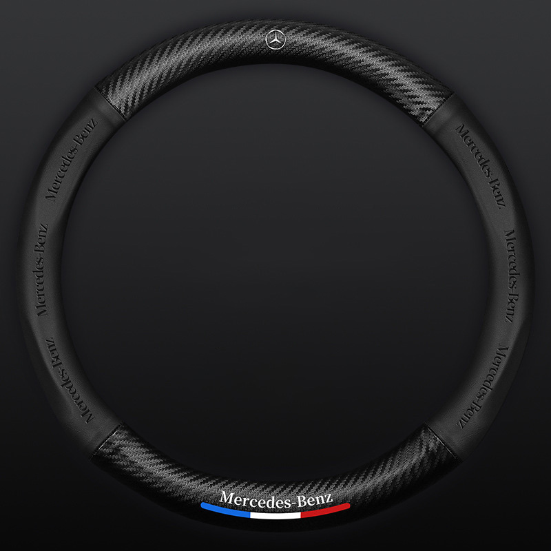 Poťah na volant z uhlíkových vlákien z semišu