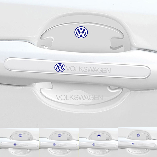 Chránič kľučky dverí z uhlíkových vlákien + protikolízny pásik (8 kusov / sada)