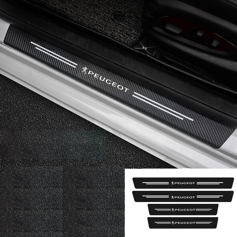  (4 kusy/súprava) 🔥 Uhlíkové vlákno prahová ochrana automobilov