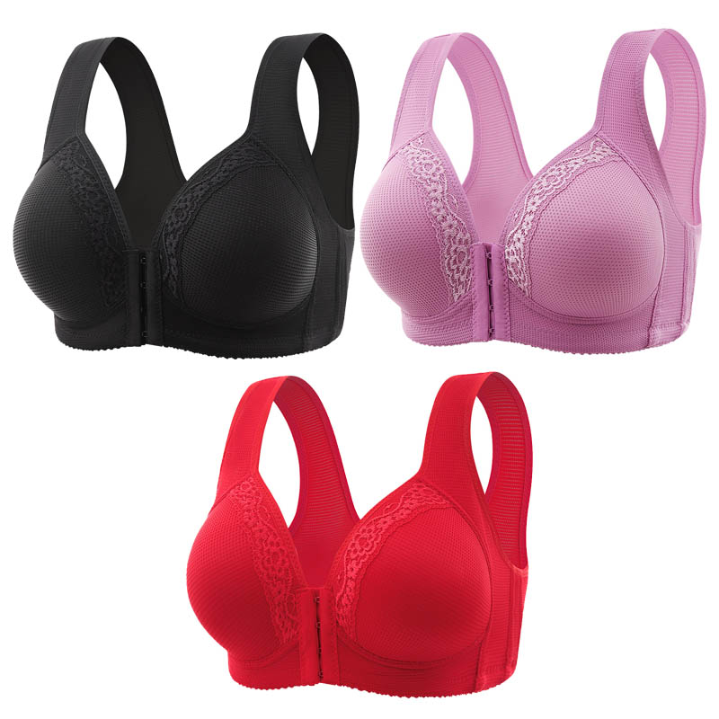 (3 vnt ) Lengva ir patogi priekinė liemenėlė su mygtukais