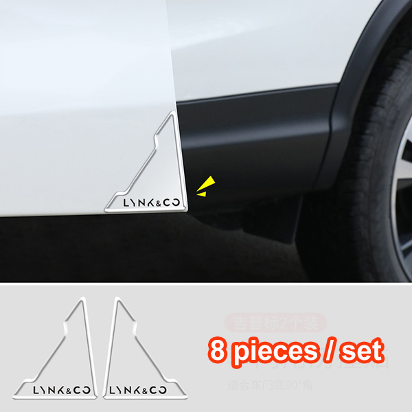 (8 kusy/1 sada) Nálepka proti kolízii na rohové dvere auta