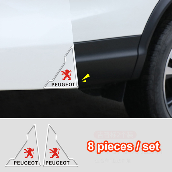 (8 kusy/1 sada) Nálepka proti kolízii na rohové dvere auta