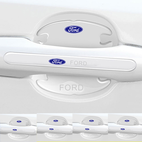 Chránič kľučky dverí z uhlíkových vlákien + protikolízny pásik (8 kusov / sada)