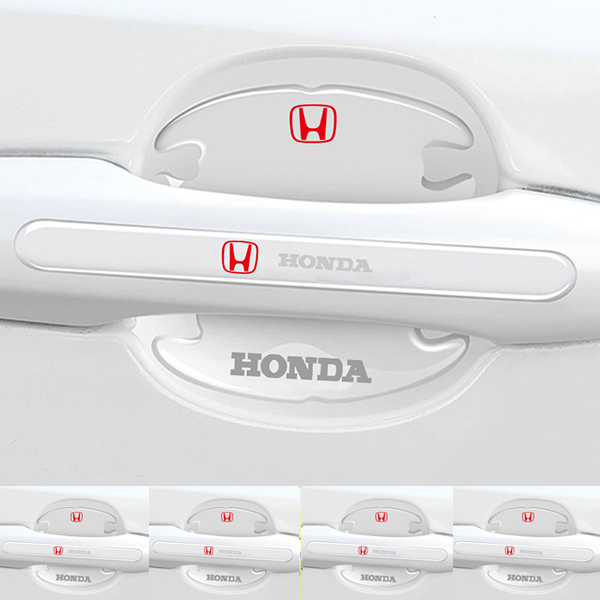 Chránič kľučky dverí z uhlíkových vlákien + protikolízny pásik (8 kusov / sada)