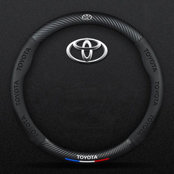 Poťah na volant z uhlíkových vlákien z semišu