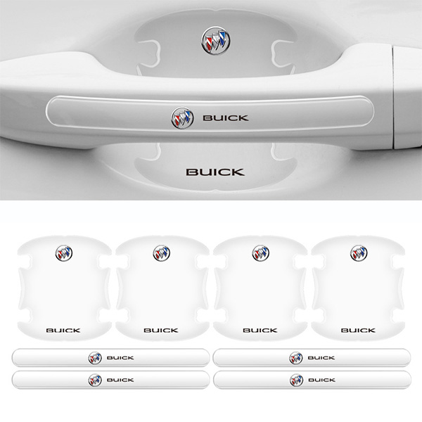 Chrániče kľučiek dverí auta z uhlíkových vlákien (8 kusov/sada)