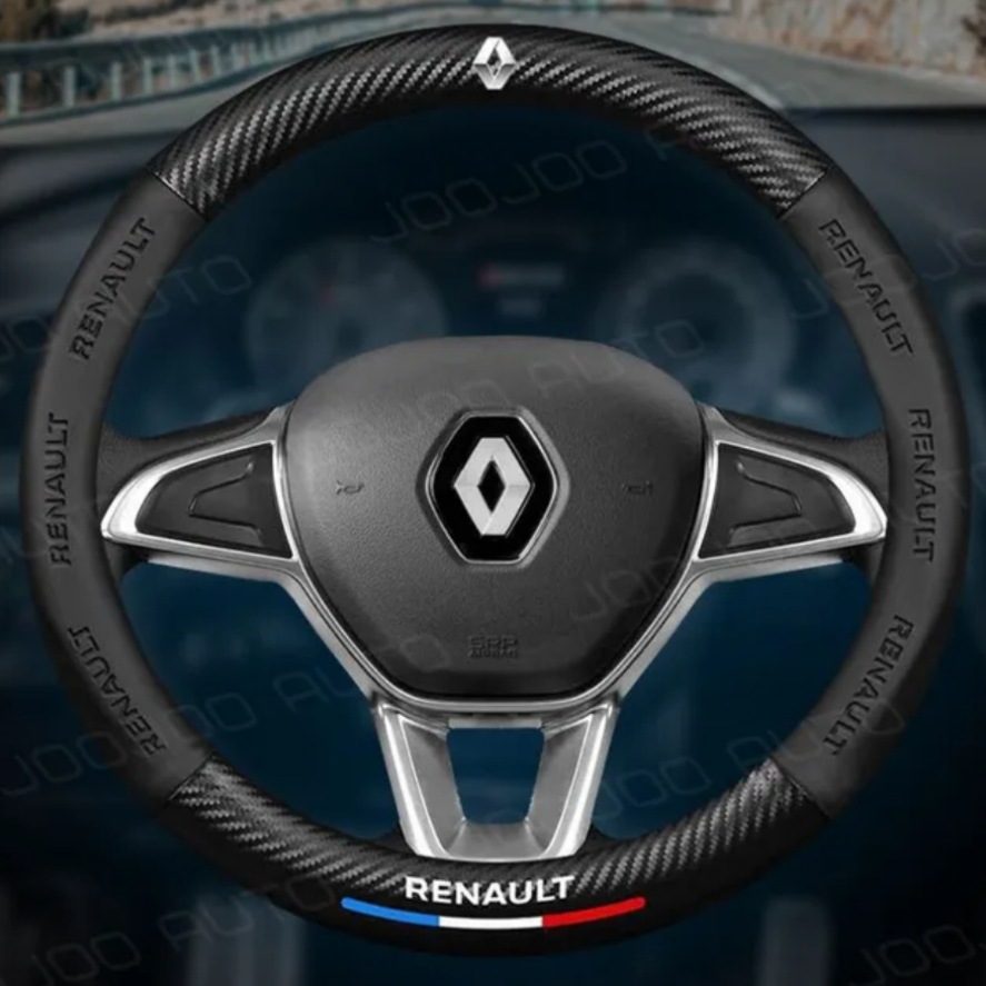 Poťah na volant z uhlíkových vlákien z semišu