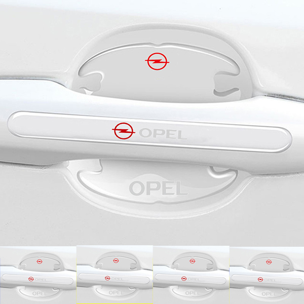 Chránič kľučky dverí z uhlíkových vlákien + protikolízny pásik (8 kusov / sada)