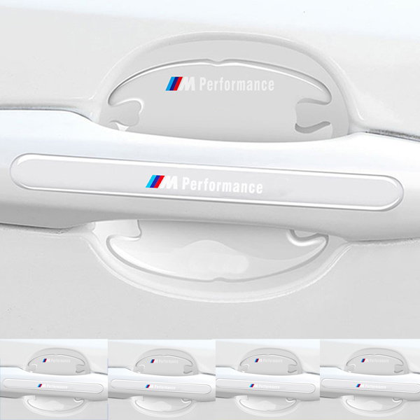 Chránič kľučky dverí z uhlíkových vlákien + protikolízny pásik (8 kusov / sada)