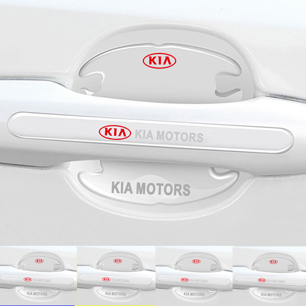 Chránič kľučky dverí z uhlíkových vlákien + protikolízny pásik (8 kusov / sada)