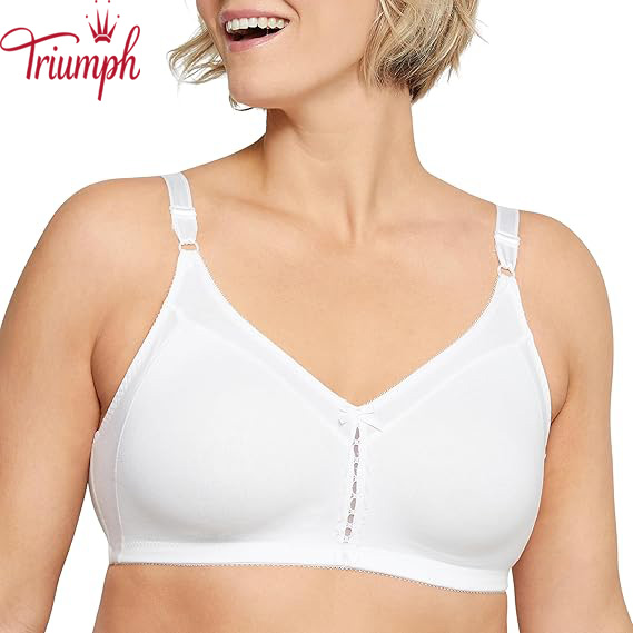 Triumph - (3 τεμ.) Ασύρματο σουτιέν διπλής στήριξης από βαμβάκι
