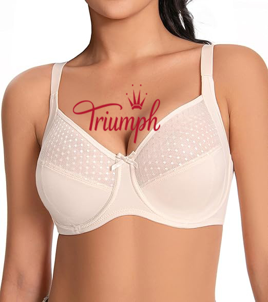 Triumph - 3 τεμάχια 🔥Γυναικείο σουτιέν με πλήρη κάλυψη χωρίς επένδυση