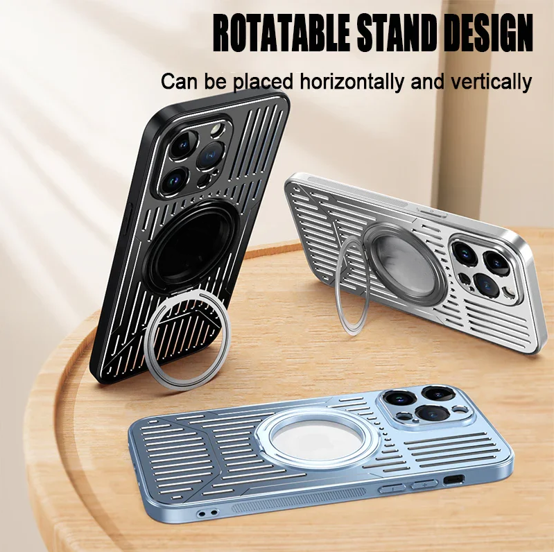 Metalno kućište rotirajućeg nosača magnetske topline za iPhone
