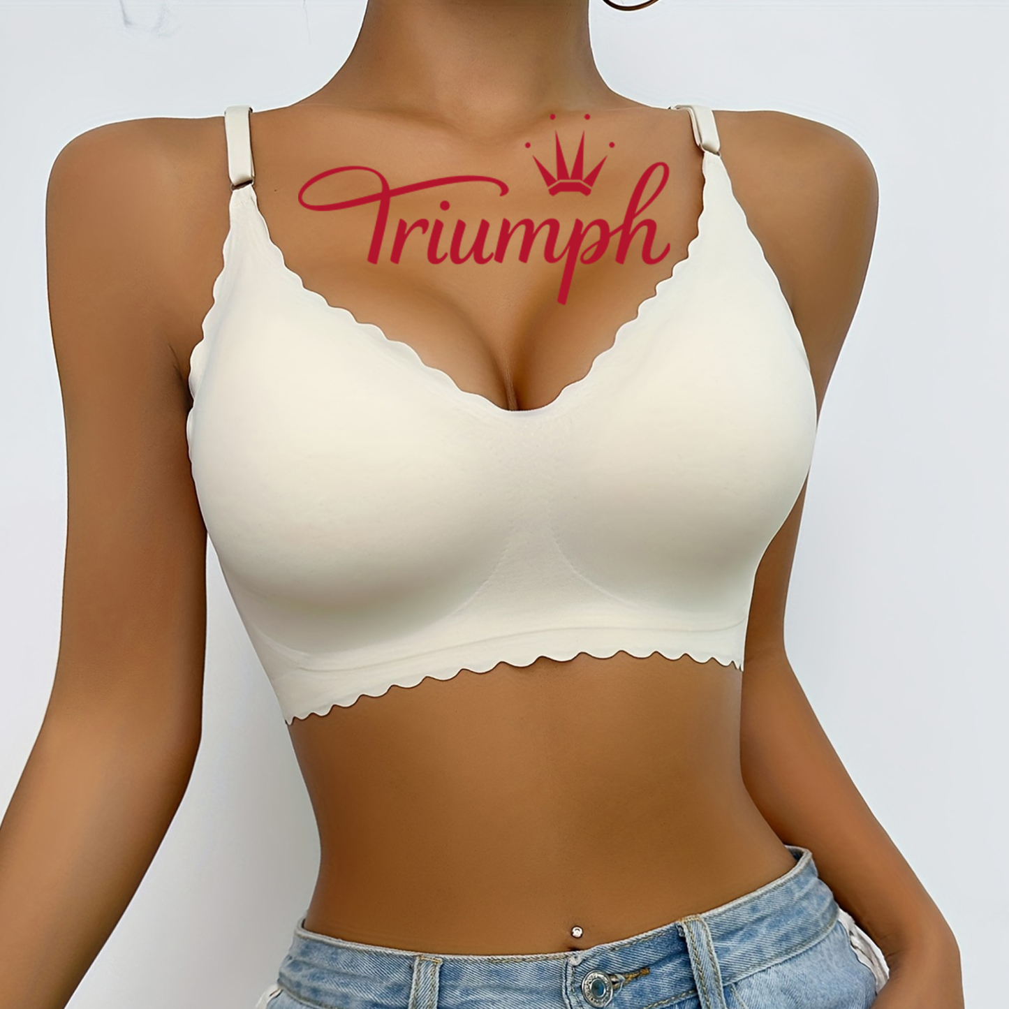 [3 κομμάτια. 43 €] Δαντελένιο σουτιέν Triumph [75-105]
