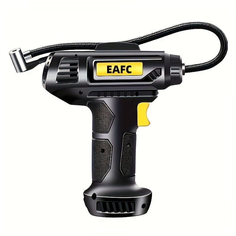 Compressor de ar portátil: bomba infladora de pneus de carro sem fio de 150 PSI com manômetro e luz - perfeita para carros, motocicletas e bicicletas!
