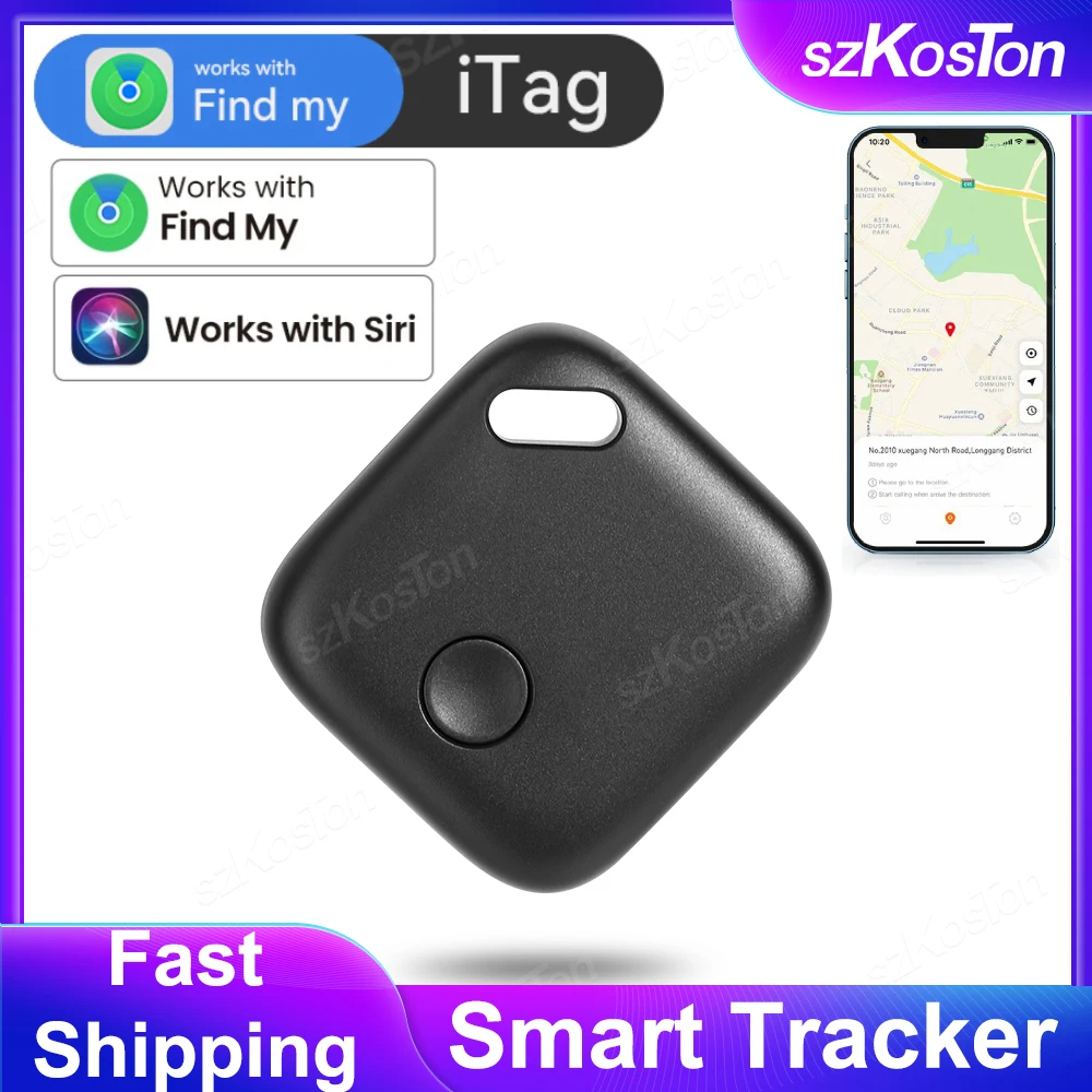 iTag Compatibil cu Bluetooth Find My APP, Localizator de chei Smart Tracker de poziționare globală Dispozitiv anti-pierdere Mini Finder pentru portofel