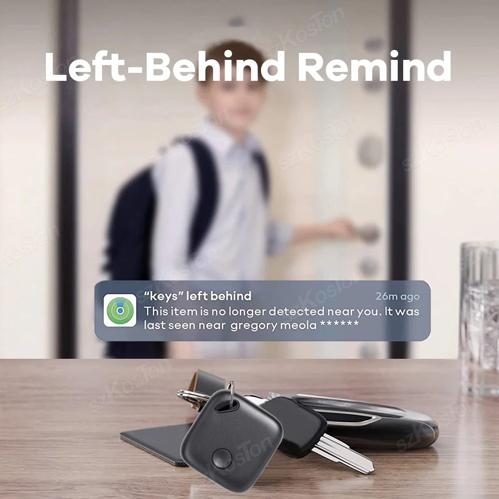 iTag Compatibil cu Bluetooth Find My APP, Localizator de chei Smart Tracker de poziționare globală Dispozitiv anti-pierdere Mini Finder pentru portofel
