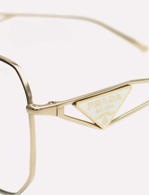 PRADA🕶️okulary antypromieniowe i anty-UV w złotej oprawce
