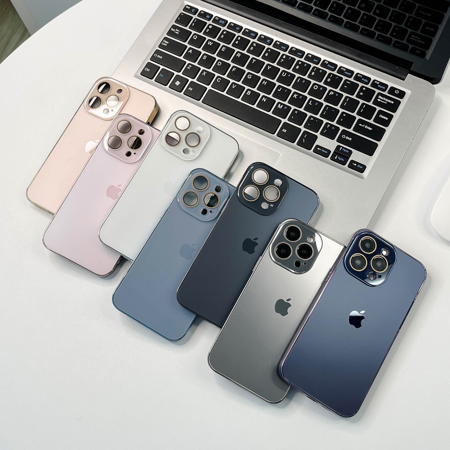 Προστατευτική θήκη iPhone από ηλεκτρολυμένη ματ ακρυλική γυάλινη επιφάνεια