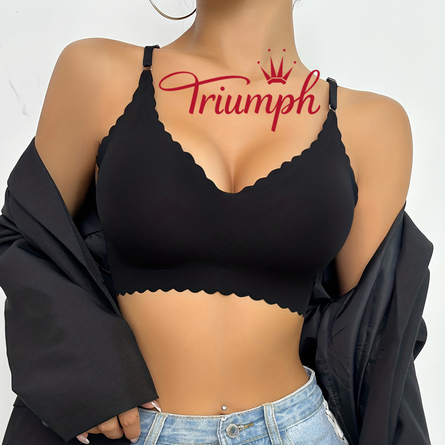 [3 κομμάτια. 43 €] Δαντελένιο σουτιέν Triumph [75-105]