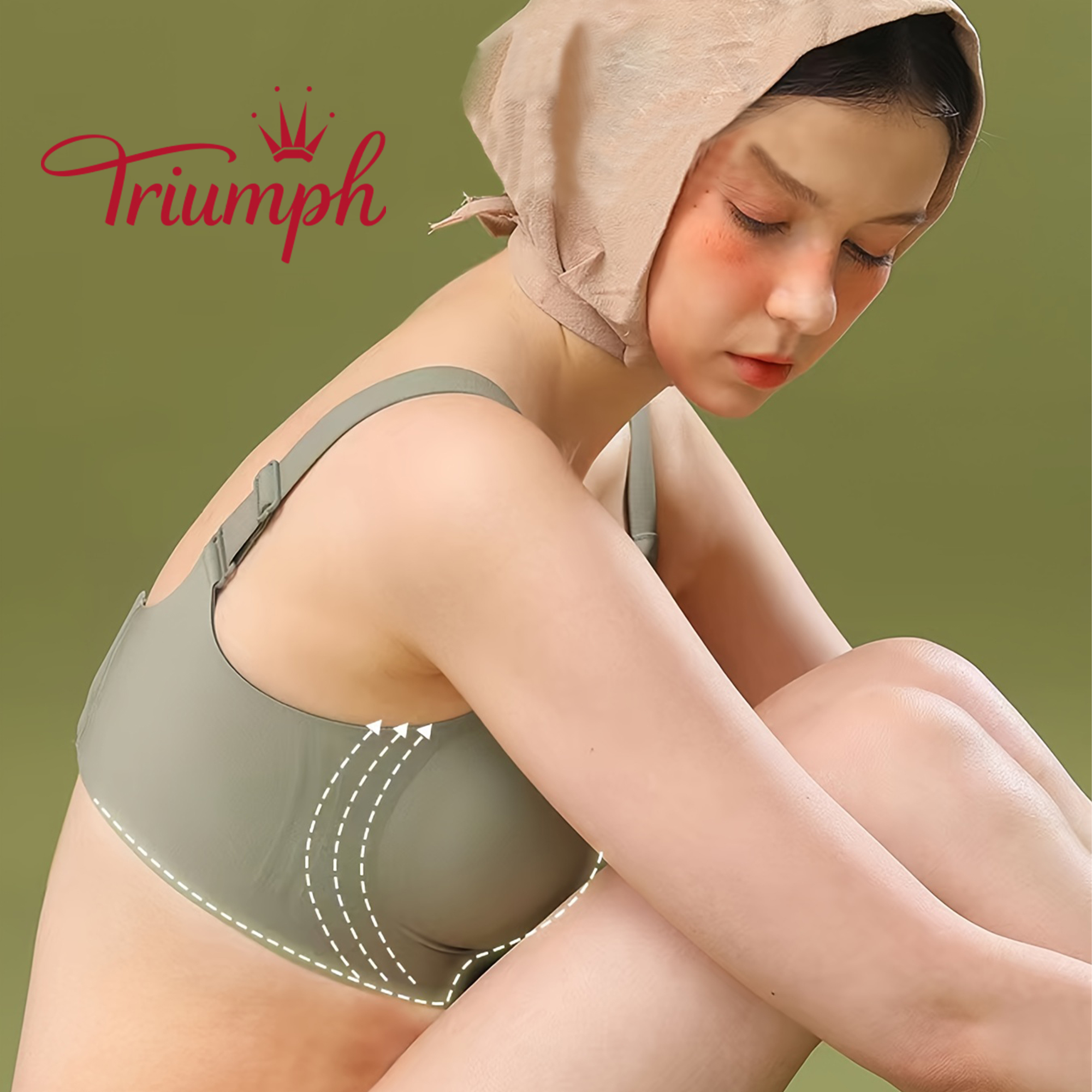 [3 κομμάτια. 43 €] Δαντελένιο σουτιέν Triumph [75-105]
