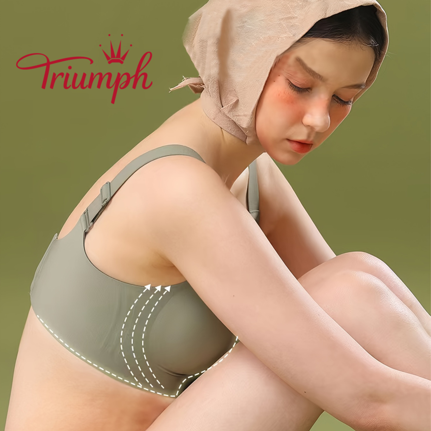 [3 κομμάτια. 43 €] Δαντελένιο σουτιέν Triumph [75-105]