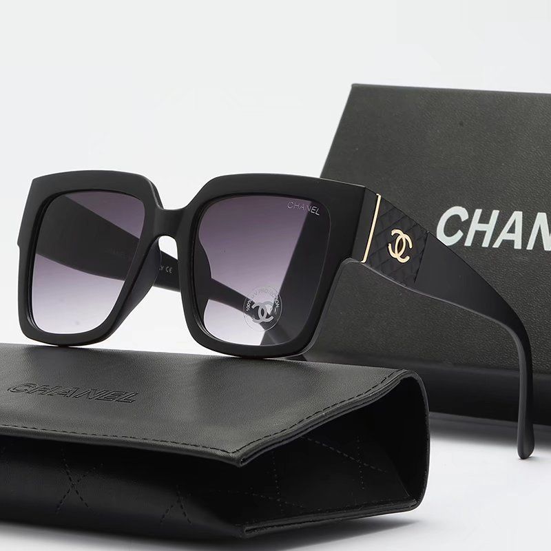 Γνήσια γυαλιά ηλίου CHANEL 2024【Θήκη γυαλιών + ποτήρια】