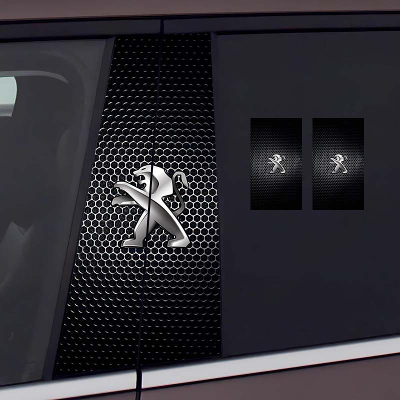 Autocolant pentru stâlp central auto Decorație creativă personalizată Film de protecție rezistent la zgârieturi și uzură pentru modificarea stâlpului BC [pereche]