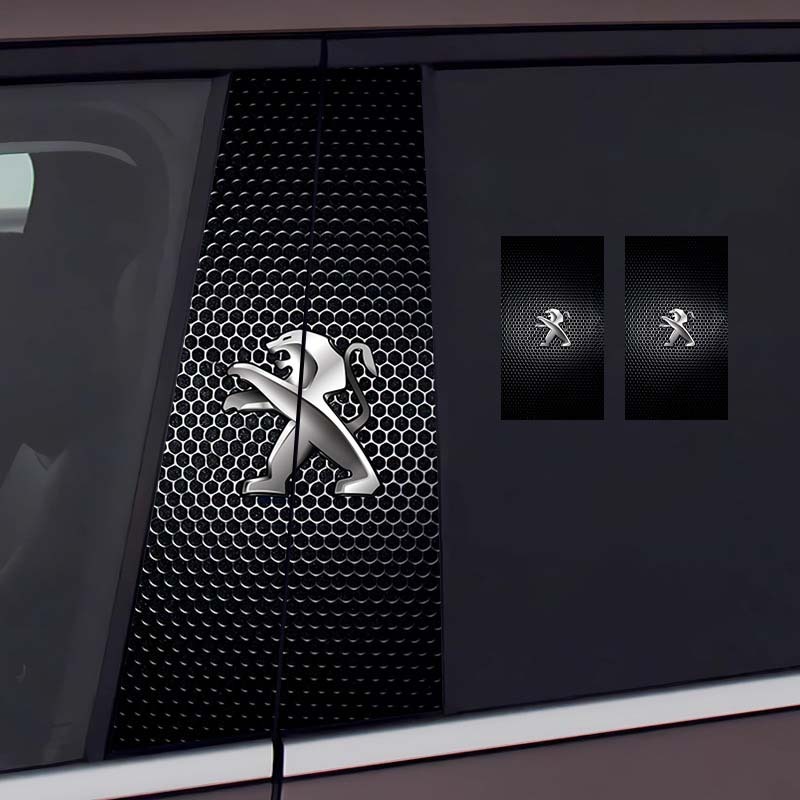 Autocolant pentru stâlp central auto Decorație creativă personalizată Film de protecție rezistent la zgârieturi și uzură pentru modificarea stâlpului BC [pereche]