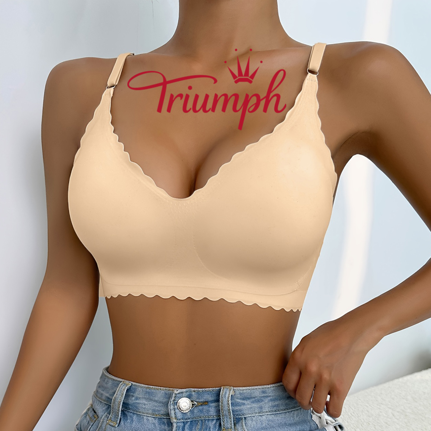 [3 κομμάτια. 43 €] Δαντελένιο σουτιέν Triumph [75-105]