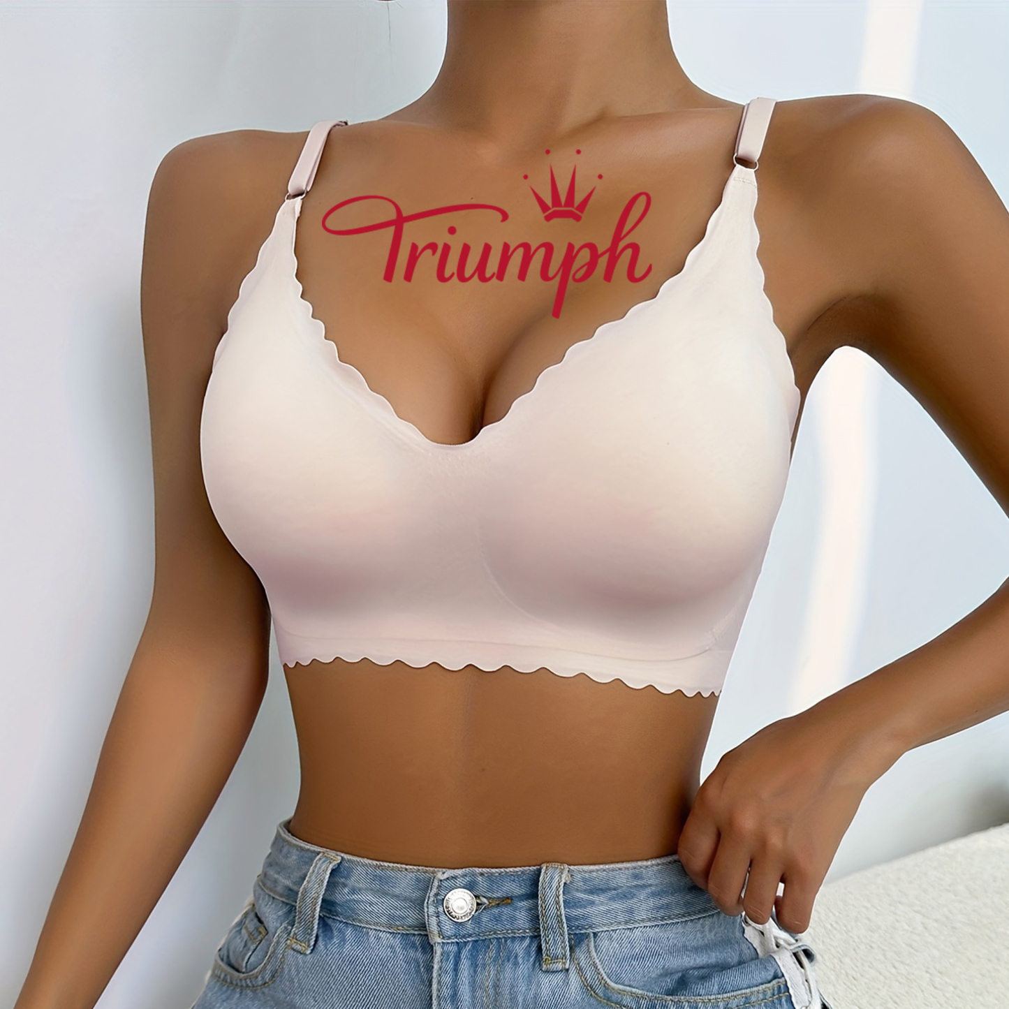 [3 κομμάτια. 43 €] Δαντελένιο σουτιέν Triumph [75-105]