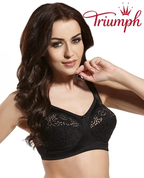Triumph® – 3 sztuki💖50% zniżki✨2024 nowy damski haftowany miękki biustonosz w dużym rozmiarze