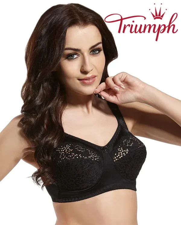 Triumph® – 3 sztuki💖50% zniżki✨2024 nowy damski haftowany miękki biustonosz w dużym rozmiarze
