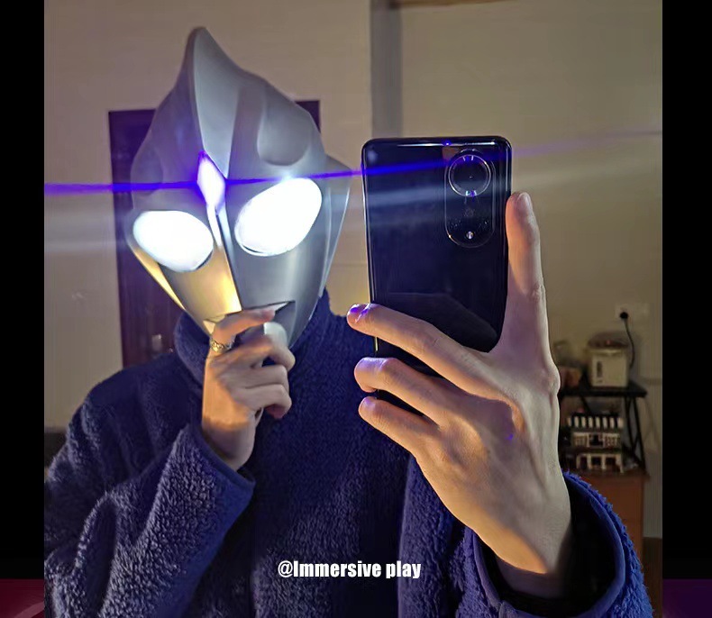 Kask Ultraman Tiga dla dzieci, do noszenia, Zero Mask, dla dorosłych, Touch, Luminous Mask, Touch