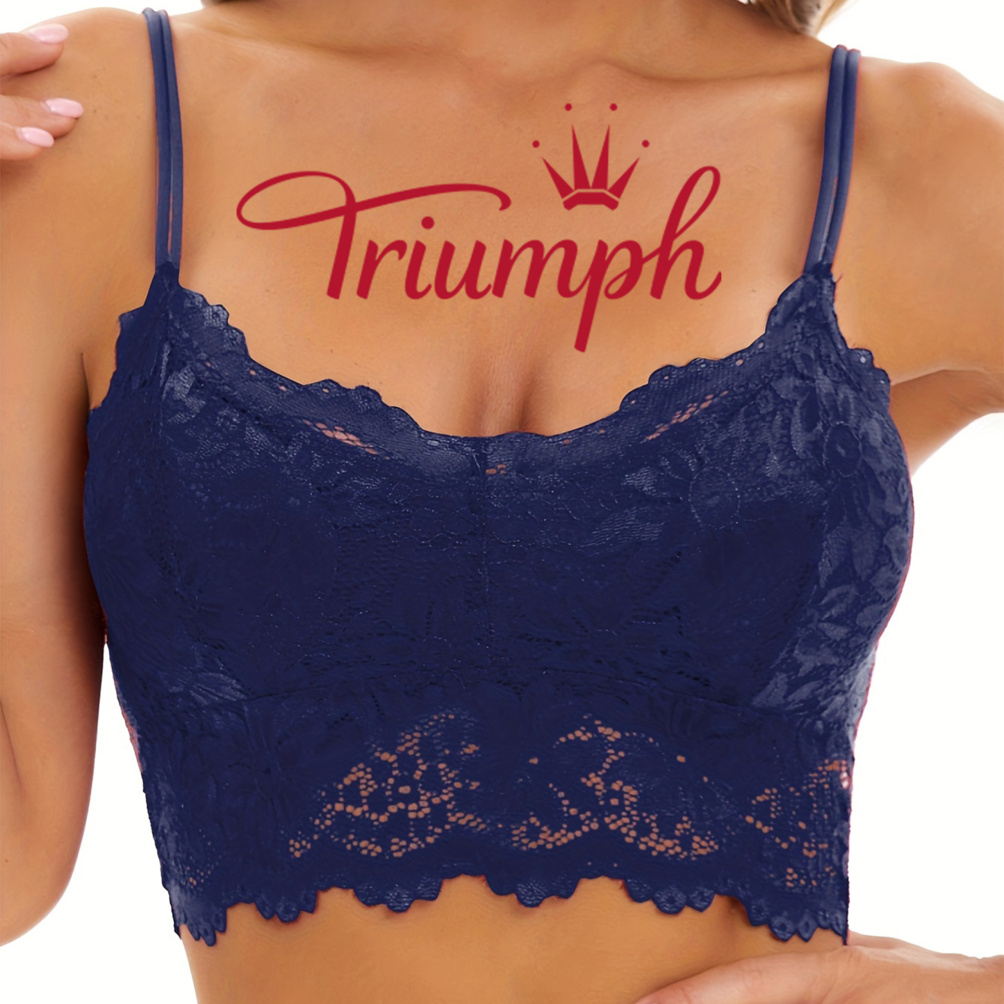 [3 κομμάτια. ] Δαντελένιο σουτιέν Triumph [75-105]