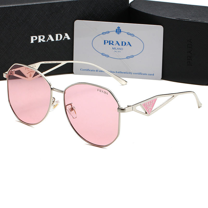 PRADA🕶️okulary antypromieniowe i anty-UV w złotej oprawce