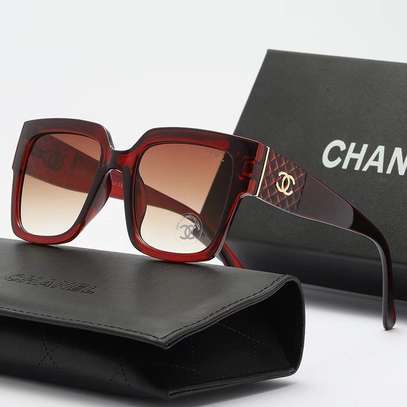 Γνήσια γυαλιά ηλίου CHANEL 2024【Θήκη γυαλιών + ποτήρια】