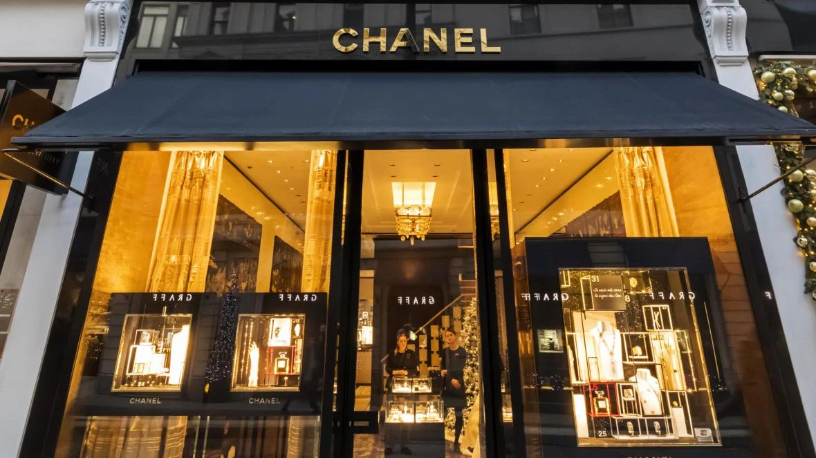 【Chanel】 Stretch μαγιό με ψηλή μέση και σκίσιμο