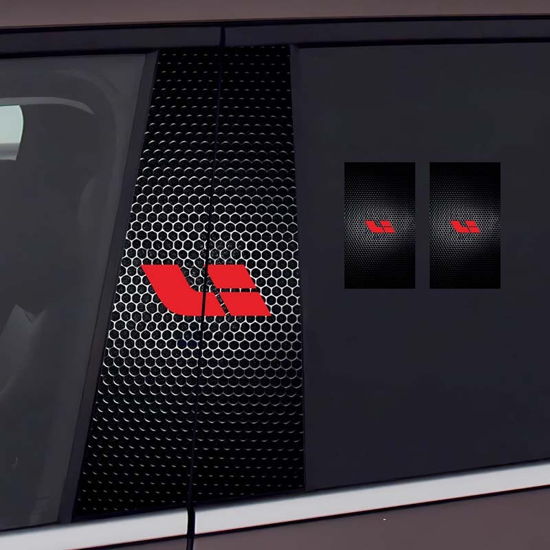 Autocolant pentru stâlp central auto Decorație creativă personalizată Film de protecție rezistent la zgârieturi și uzură pentru modificarea stâlpului BC [pereche]